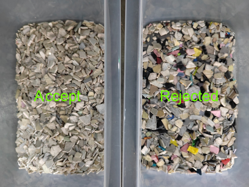 Máquina clasificadora de colores de escamas de plástico reciclado de alta capacidad