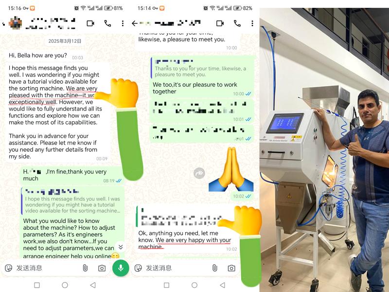 El mini clasificador de color TOPSORT recibe grandes elogios de clientes internacionales